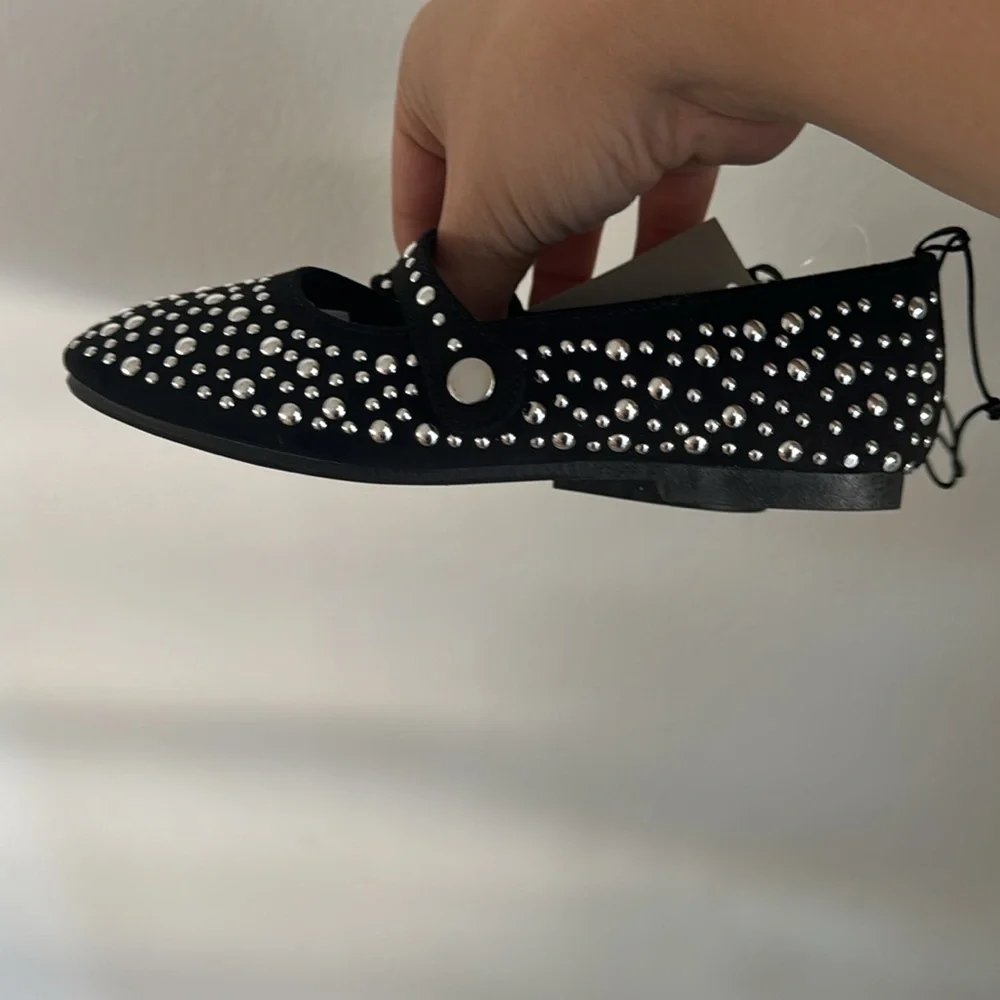 New with tags H&M studded black Mary Jane’s - Picture 9 of 14